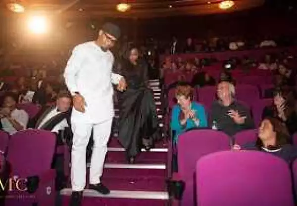 The Adorable Moment Ramsey Nouah Helped Rita Dominic Down The Stairs In London (Photos)